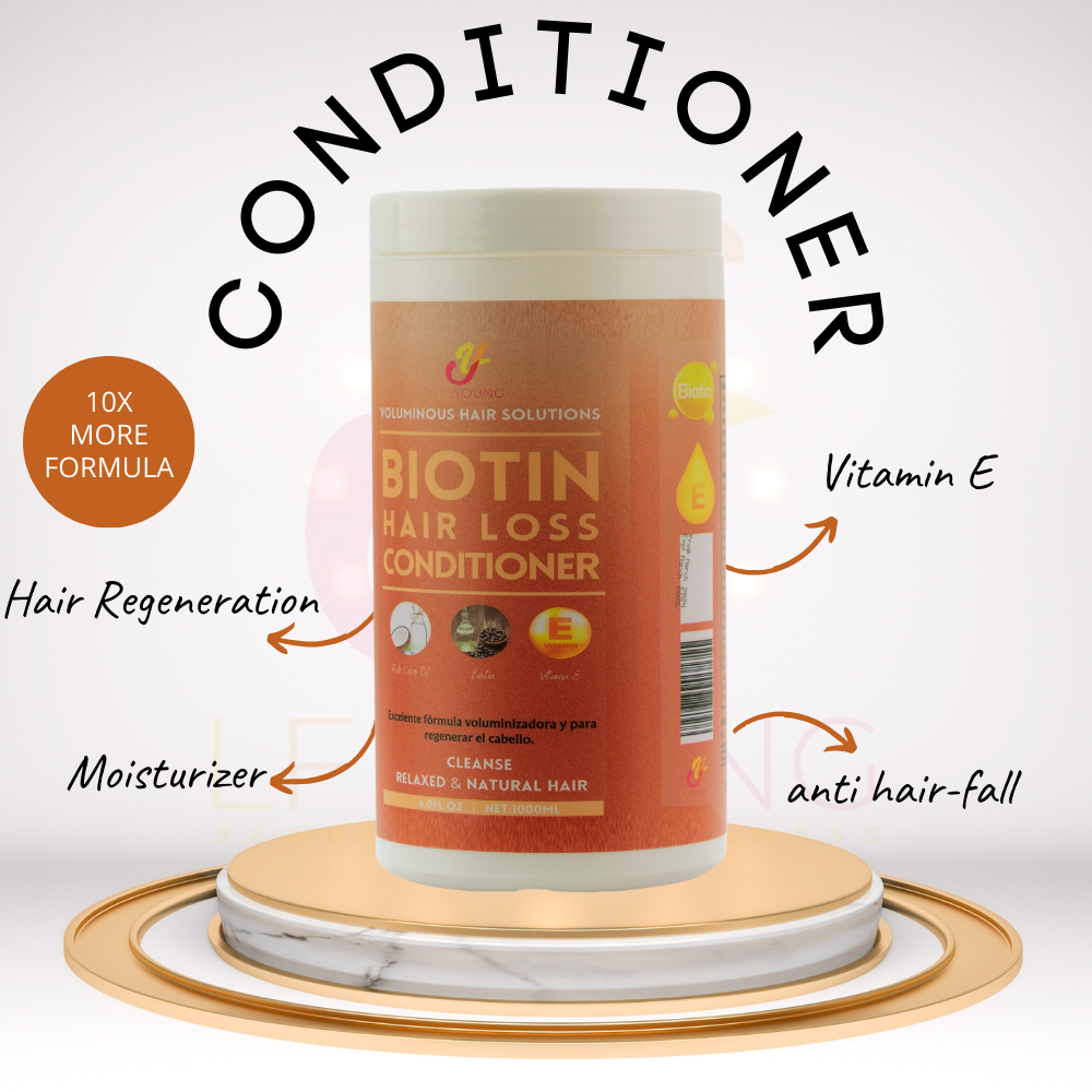 [BUNDLE] LFYoung Minoxidil Hair Grower Shampoo and LF Young Biotin Conditioner with Vit. E