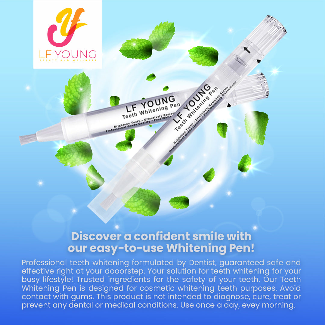 Teeth Whitening Gel Pen Instant Teeth Whitening Removes Stains for Fresh Breath by LFYoung 5mL